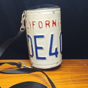 California License Plate Crossbody Bag